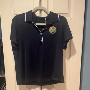 Puma Women's Dark Blue Button Down Shirt Legends Invitational BNWT RTL$ 65